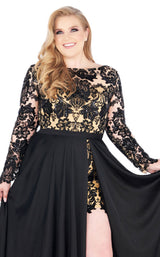 Mac Duggal Fabulouss 66809F Black-Nude