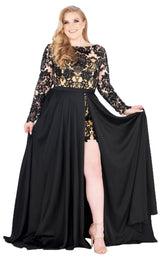 Mac Duggal Fabulouss 66809F Black-Nude