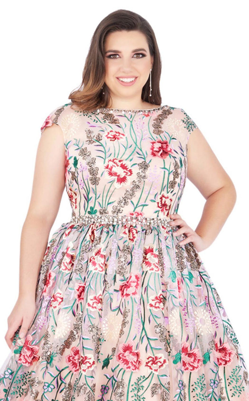 Mac Duggal Fabulouss 66820K Kashmir-Garden