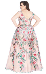 Mac Duggal Fabulouss 66820F Kashmir Garden