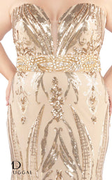 Mac Duggal Fabulouss 66828F Gold