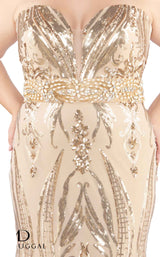Mac Duggal Fabulouss 66828F Gold