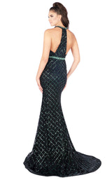 Mac Duggal 66835L Black-Emerald