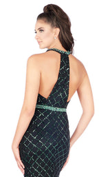 Mac Duggal 66835L Black-Emerald