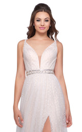 Mac Duggal 66910L Ivory/Nude