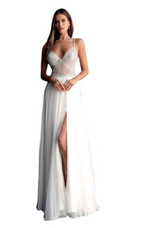 Jovani 66925BG Off White