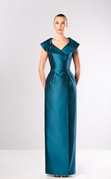 Edward Arsouni Couture FW669 Petrol