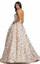 Mac Duggal 67114M Vintage-Rose