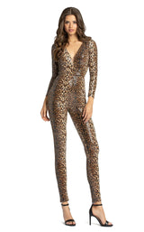 Mac Duggal 67369M Black-Cheetah