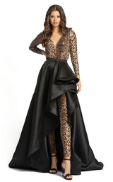 Mac Duggal 67369M Black-Cheetah