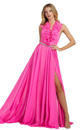 Mac Duggal 67382L Hot Pink