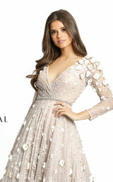 Mac Duggal 67387D Beige-Blush