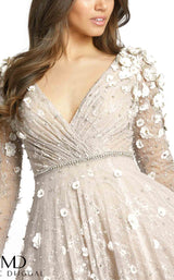 Mac Duggal 67387D Beige-Blush