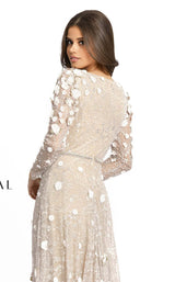 Mac Duggal 67503D Ivory/Nude