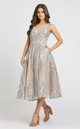 Mac Duggal 67533 Nude/Silver