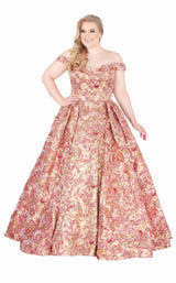 Mac Duggal Fabulouss 67613F Rose Gold