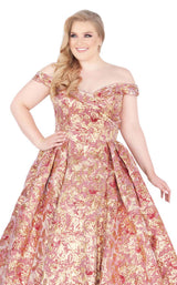 Mac Duggal Fabulouss 67613F Rose Gold