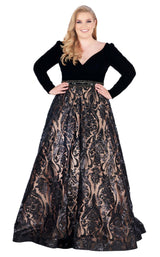 Mac Duggal Fabulouss 67614F Black-Nude