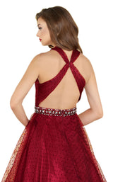Mac Duggal 67663R Burgundy