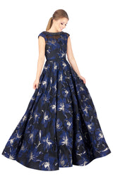 Mac Duggal 67669H Navy Multi