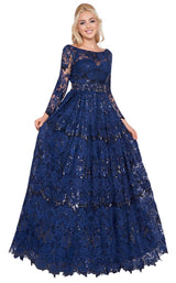 Mac Duggal 67682H Midnight Blue