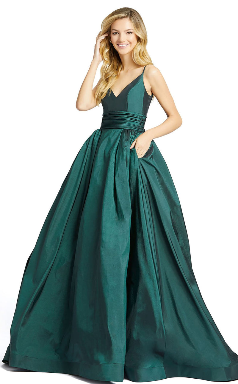 Mac Duggal 67691M Hunter Green