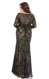 Mac Duggal Fabulouss 67752F Black-Nude