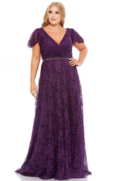 Mac Duggal Fabulouss 67761F Aubergine
