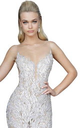 Jovani 67786 Silver/Nude