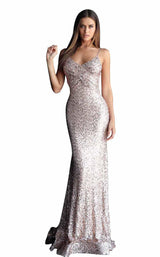 Jovani 67790 Taupe