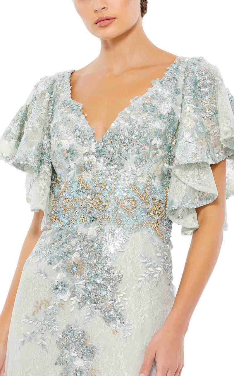 Mac Duggal 67842 Seafoam