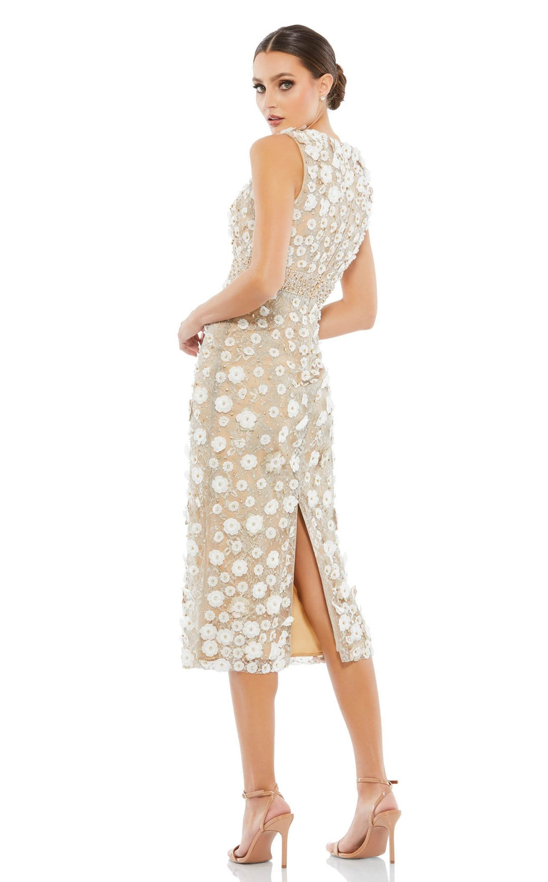 Mac Duggal 67853 Ivory/Nude