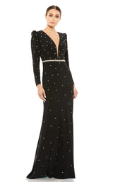 Mac Duggal 67874 Black/Silver