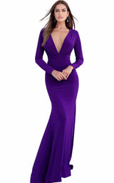 Jovani 67896 Eggplant