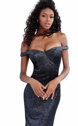 Jovani 67962 Black/Blue