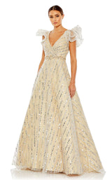 Mac Duggal 67980 Nude/Silver