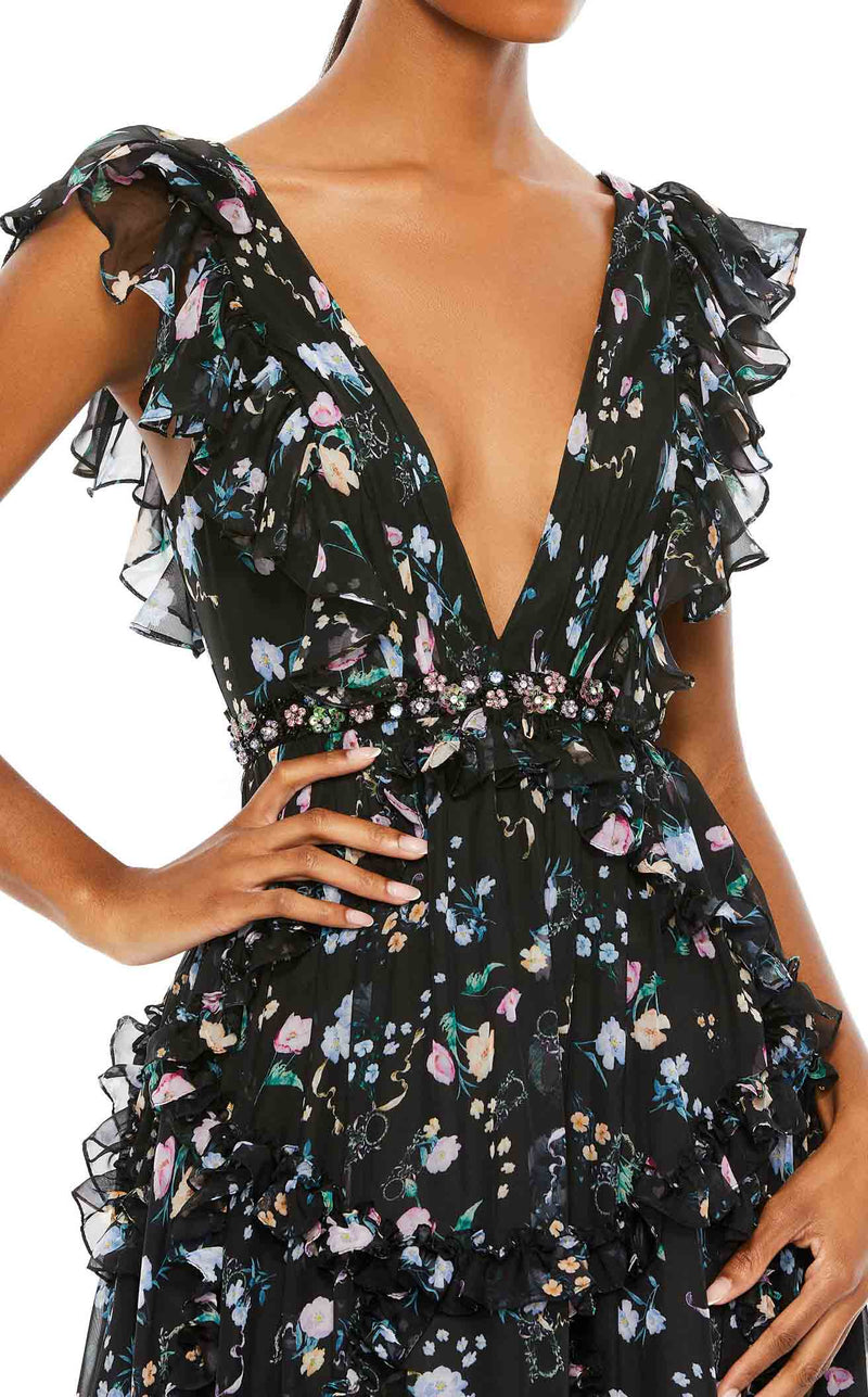 Mac Duggal 68090 Black Multi