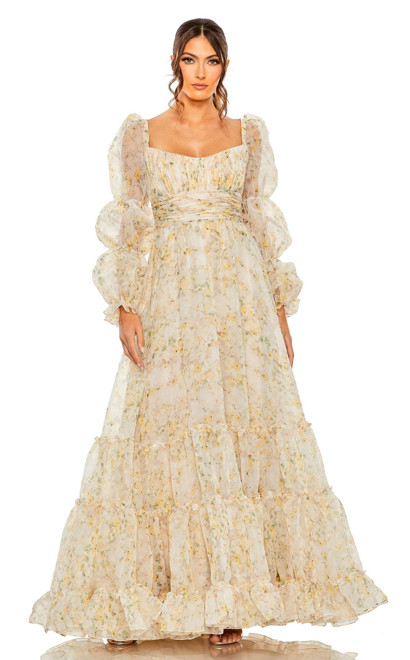 Mac Duggal 68288 White Multi
