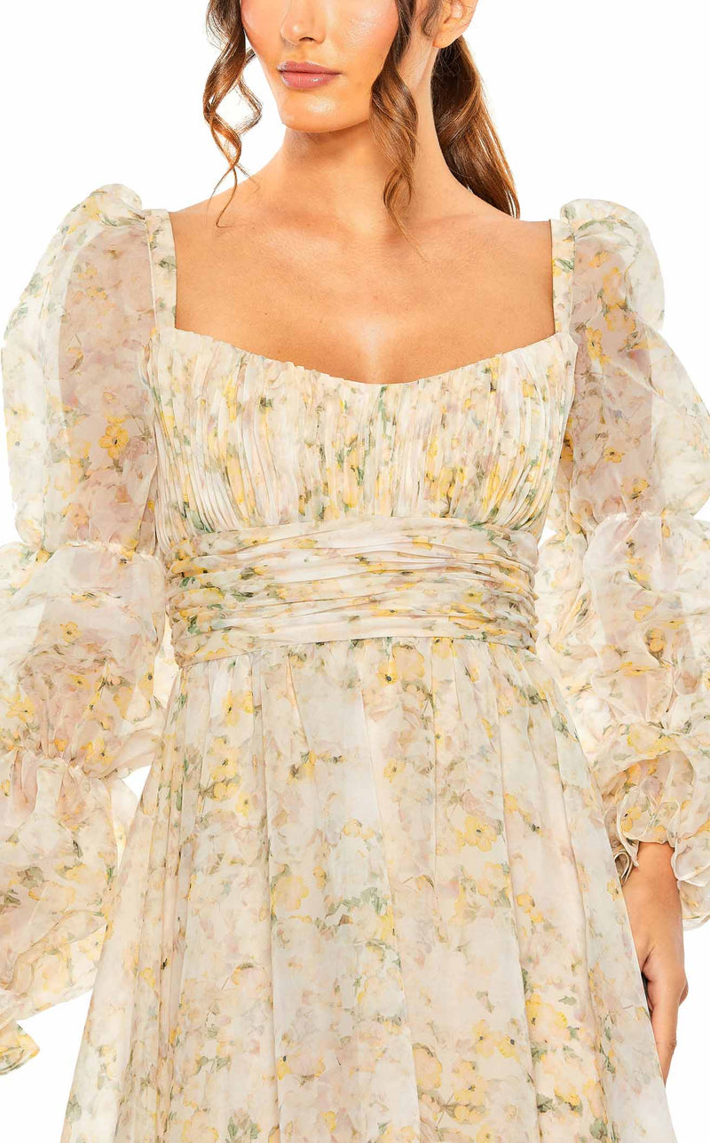 Mac Duggal 68288 White Multi