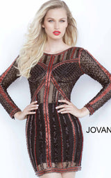 Jovani 68478 Black Multi