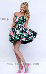 Sherri Hill 50146 Black/Pink