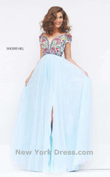 Sherri Hill 50151 Light Blue Multi