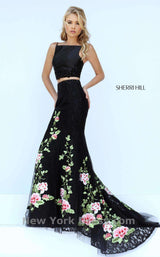 Sherri Hill 50199 Black/Multi