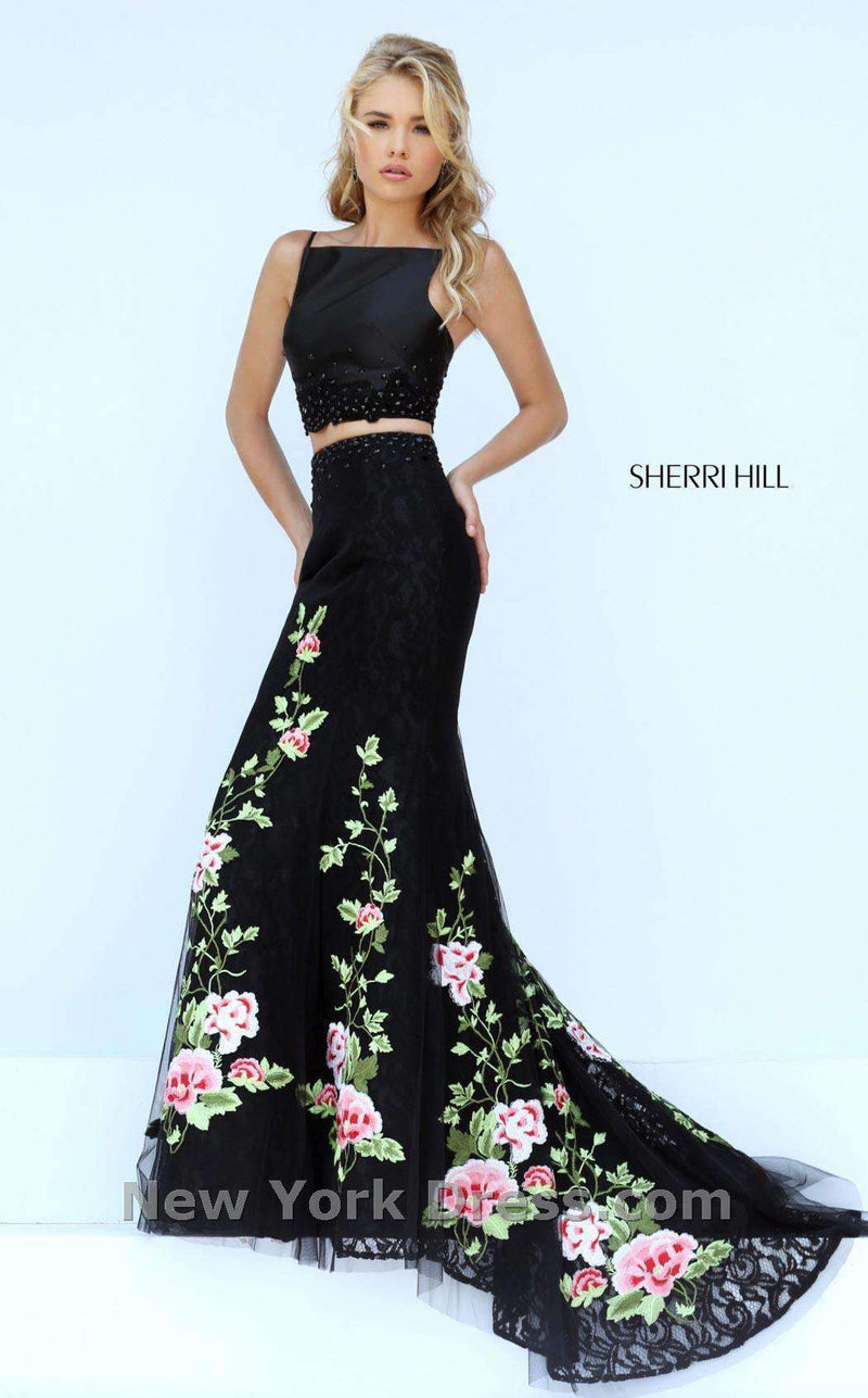 Sherri Hill 50199 Black/Multi