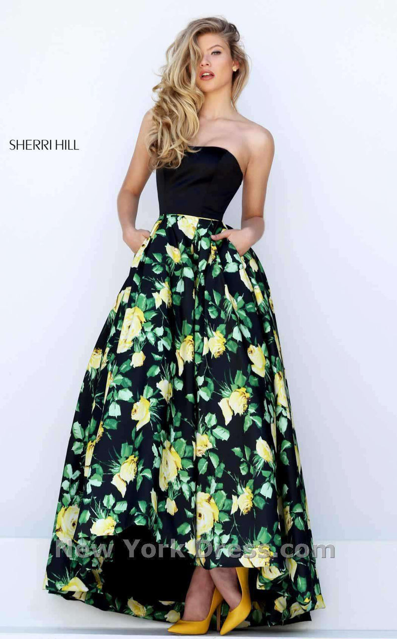 Sherri Hill 50206 Black/Yellow