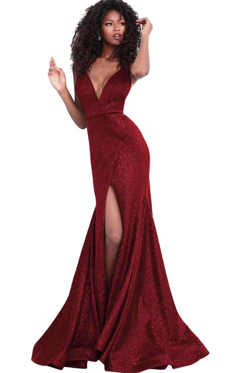 jovani burgundy dress Jovani 48082 Long Formal Beaded Prom Dress