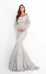 Jovani 68777BG Silver/Gold