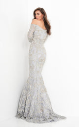 Jovani 68777BG Silver/Gold