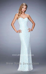 La Femme 22371 White/Light Blue