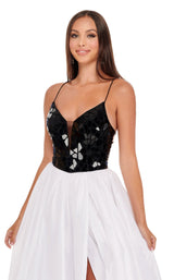 Rachel Allan 70021 Black/White